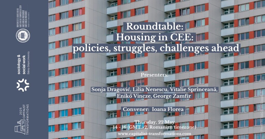 Roundatble: Housing in Central and Eastern Europe: policies, struggles, challenges ahead