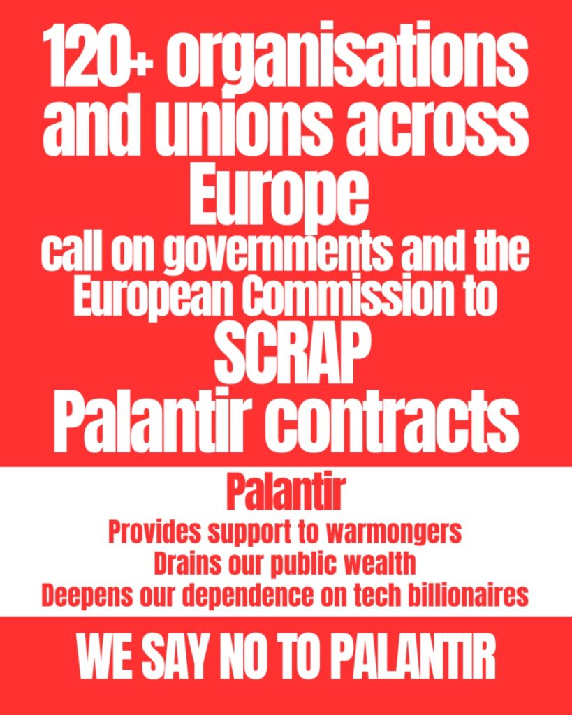 Nu există loc pentru Palantir într-o Europă democratică!