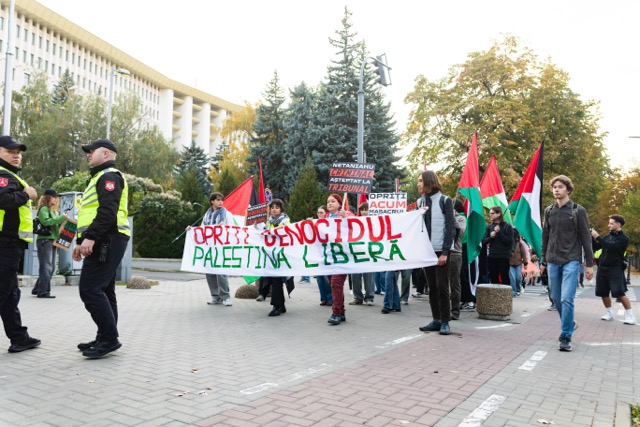 Declarație a marșului de solidaritate cu Palestina – 3 ani de genocid. 78 ani de ocupație.